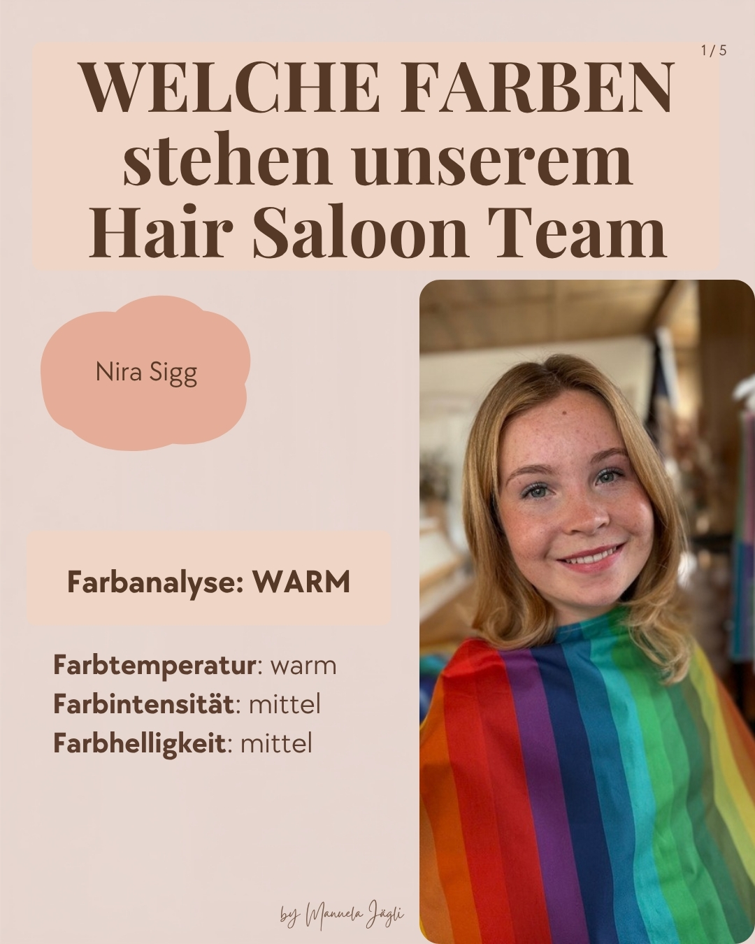 Jetzt wird’s persönlicher: Das Hair Saloon Team zeigt euch die eigenen Farbanalysen. Könnt ihr schon erraten, wer im Hai